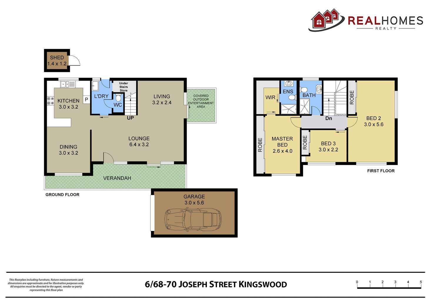 Floorplan of Homely townhouse listing, 6/68-70 Joseph Street, Kingswood NSW 2747