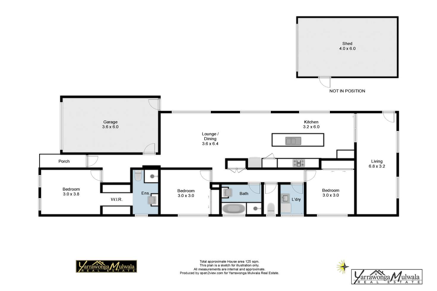 Floorplan of Homely house listing, 5 Alexander Street, Yarrawonga VIC 3730