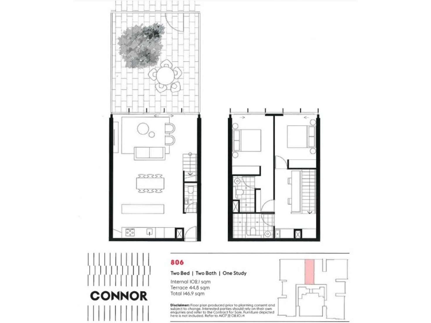 Floorplan of Homely apartment listing, 806/8 Central Park Avenue, Chippendale NSW 2008