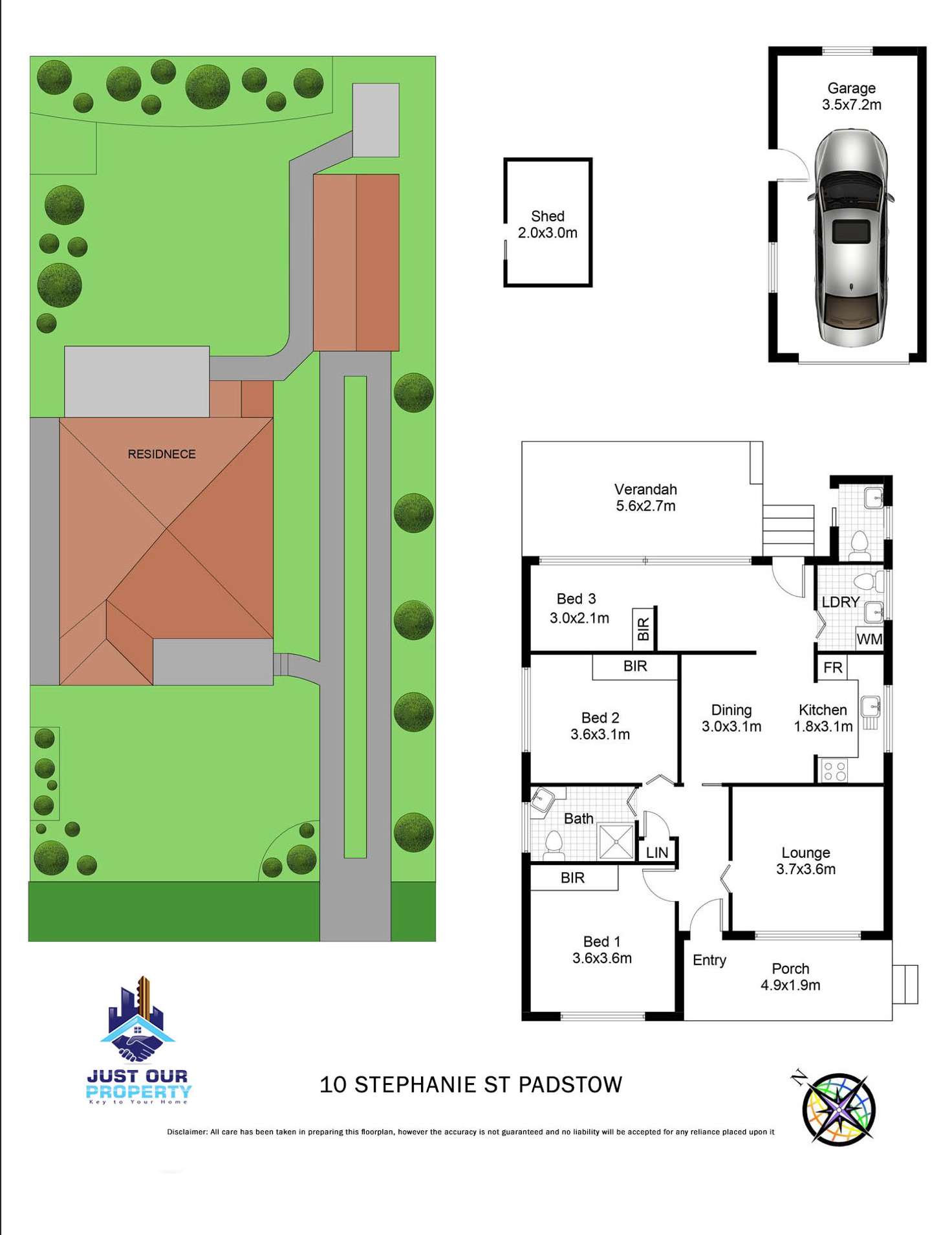 Floorplan of Homely house listing, 10 Stephanie St, Padstow NSW 2211