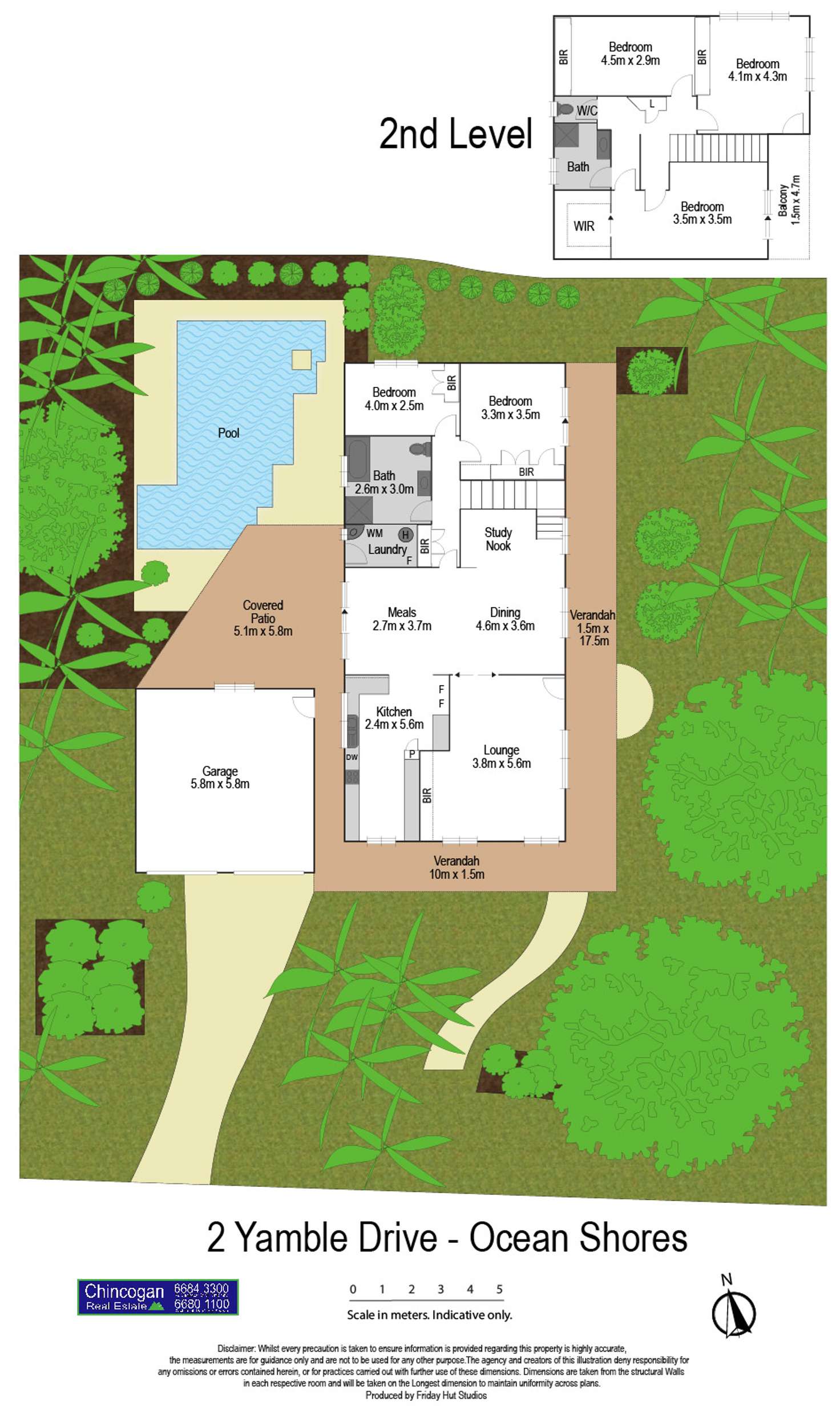 Floorplan of Homely house listing, 2 Yamble Drive, Ocean Shores NSW 2483