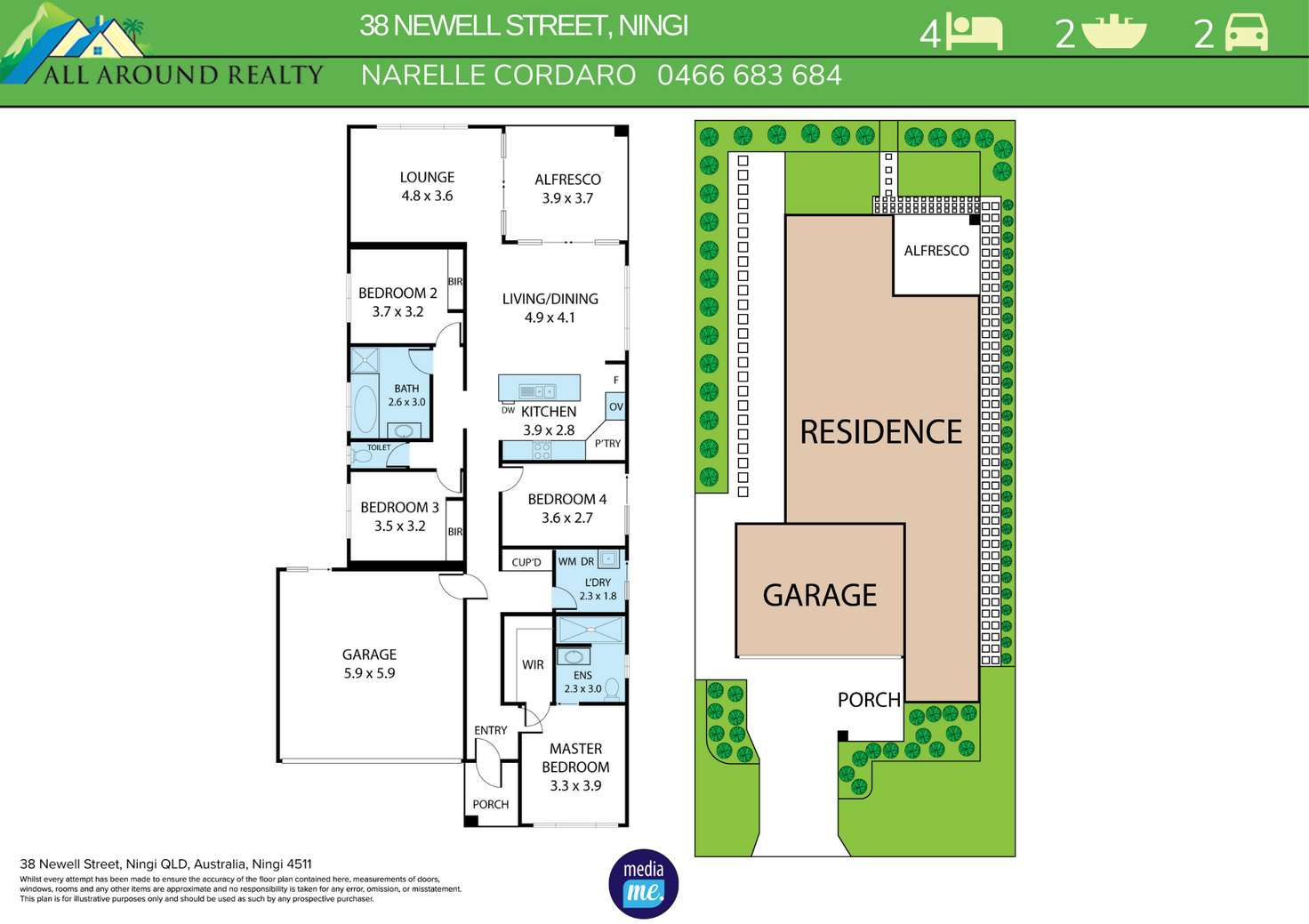Floorplan of Homely house listing, 38 Newell Street, Ningi QLD 4511