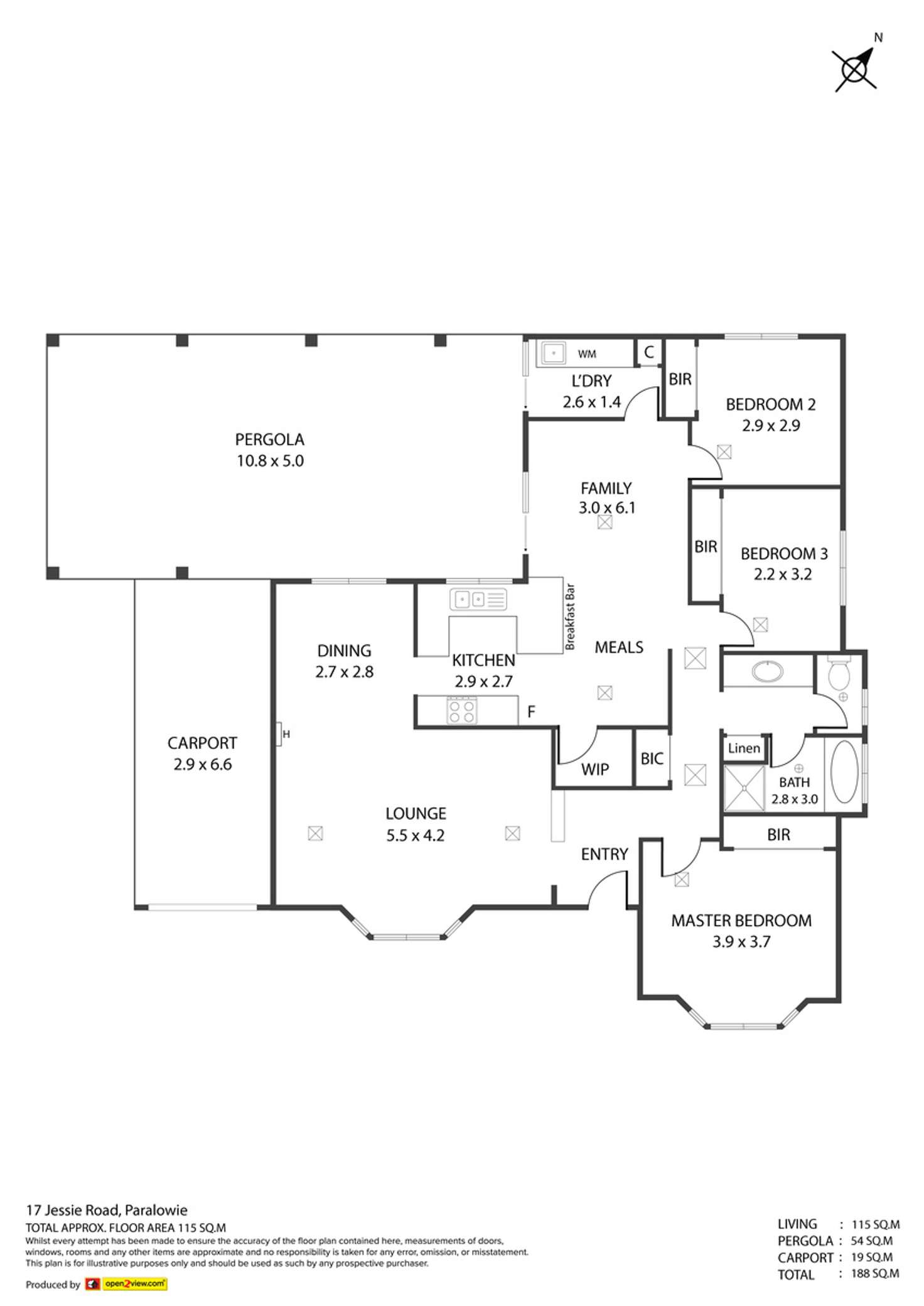 Floorplan of Homely house listing, 17 JESSIE ROAD, Paralowie SA 5108