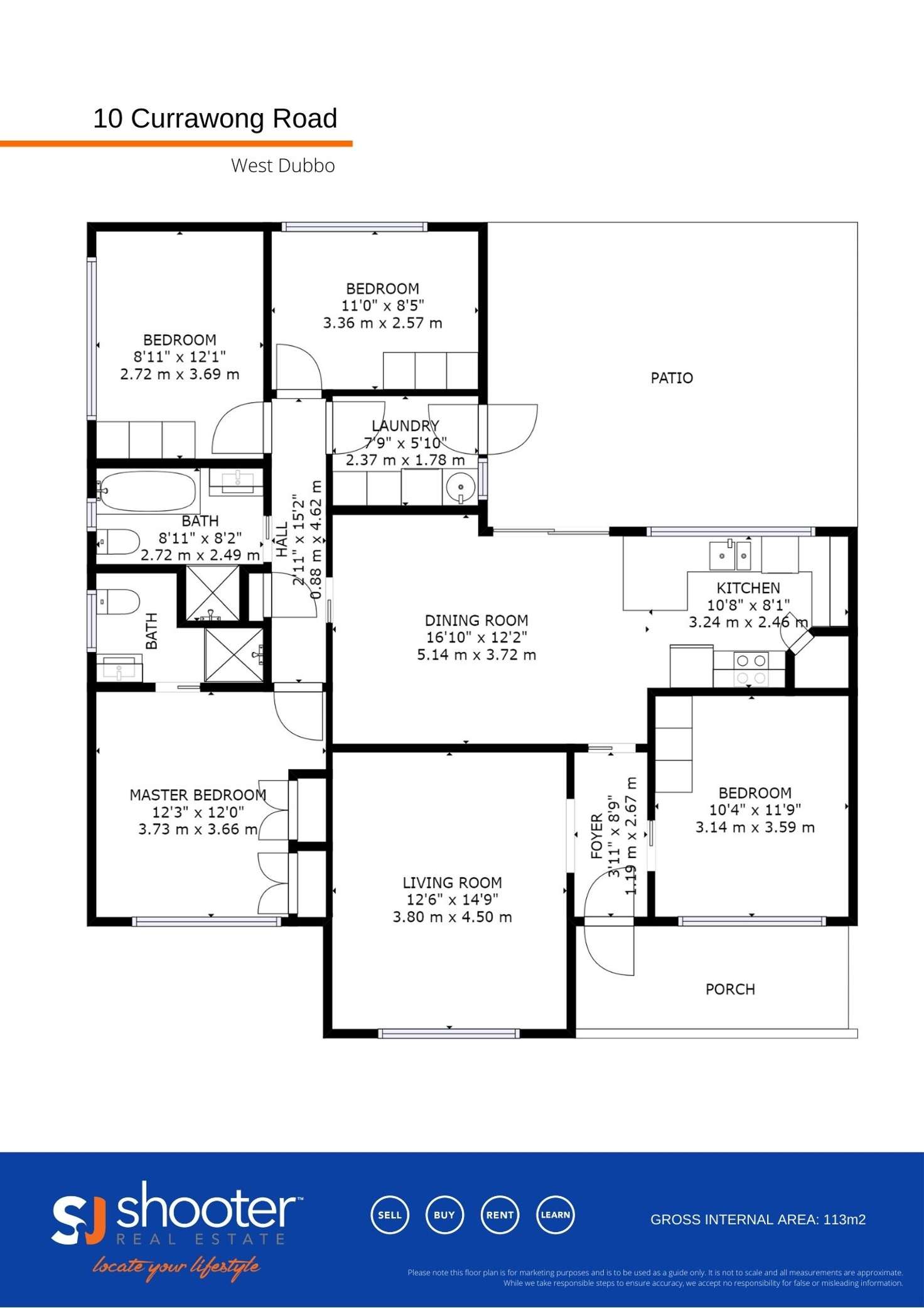 Floorplan of Homely house listing, 10 Currawong Road, Dubbo NSW 2830