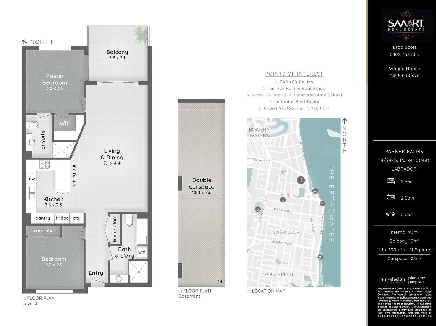 Floorplan of Homely apartment listing, 14/24-26 Parker Street, Labrador QLD 4215