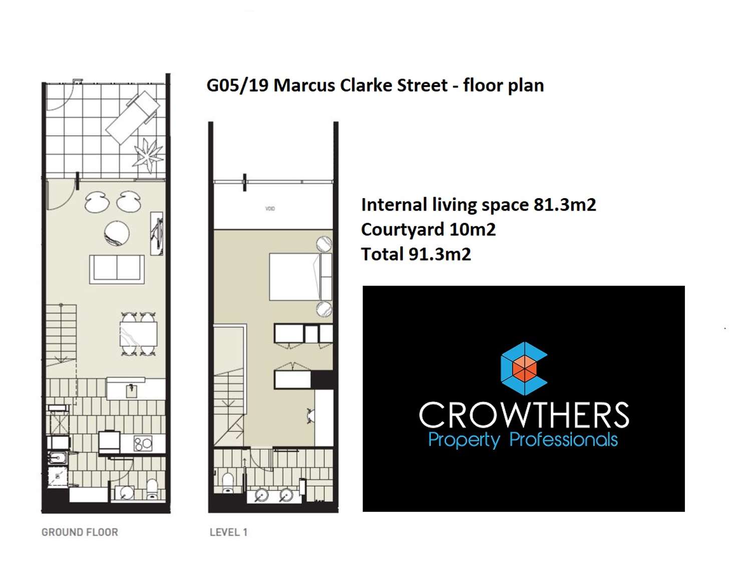 Floorplan of Homely apartment listing, G05/19 Marcus Clarke Street, City ACT 2601