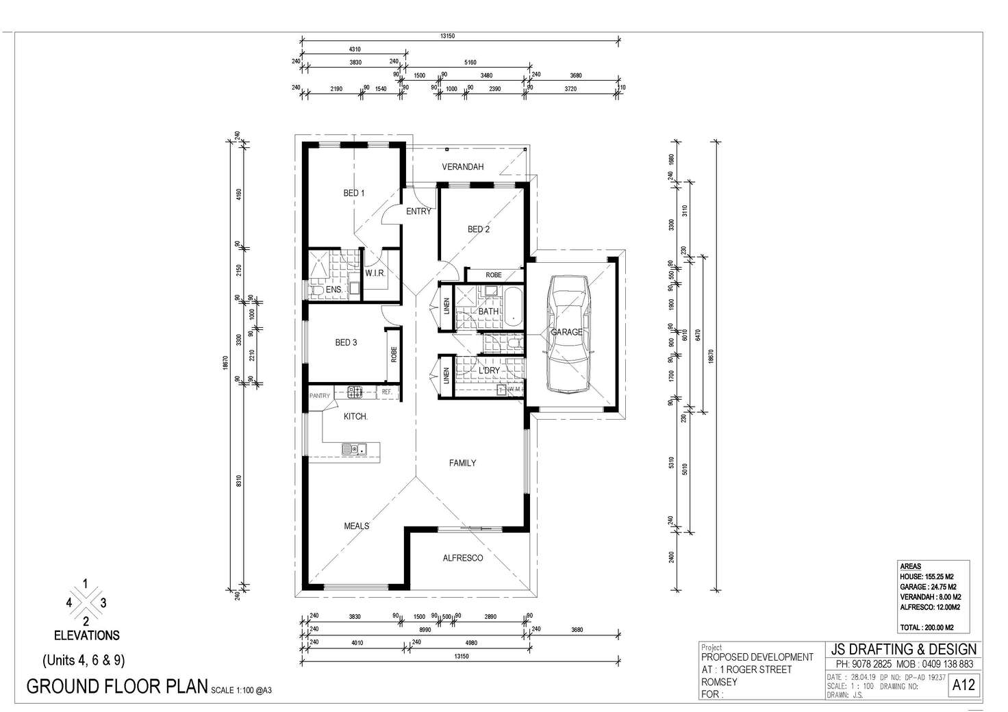 Floorplan of Homely unit listing, 4/1 Roger Street, Romsey VIC 3434