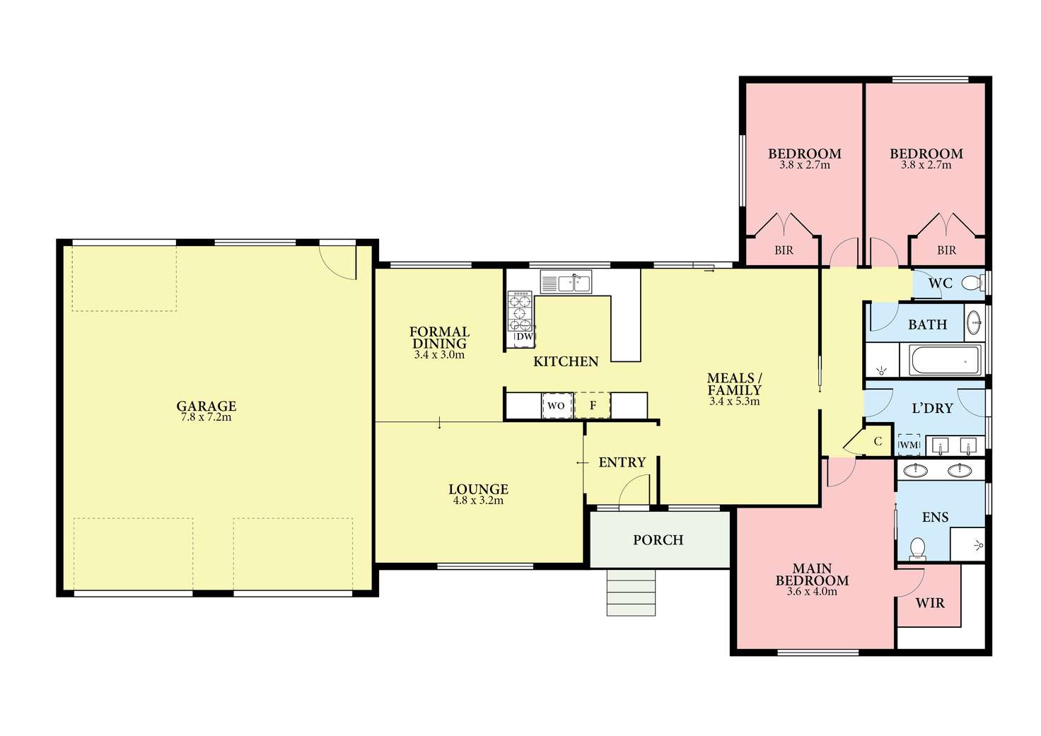 Floorplan of Homely house listing, 45 Hurlstone Crescent, Mill Park VIC 3082