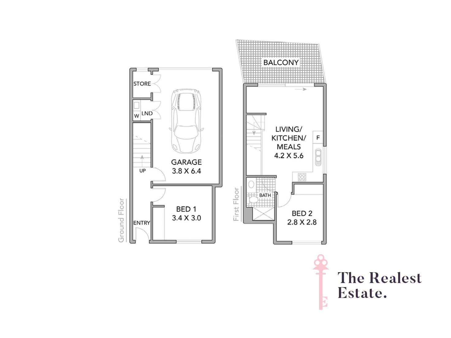 Floorplan of Homely townhouse listing, 21/21 Station Road, Oak Park VIC 3046