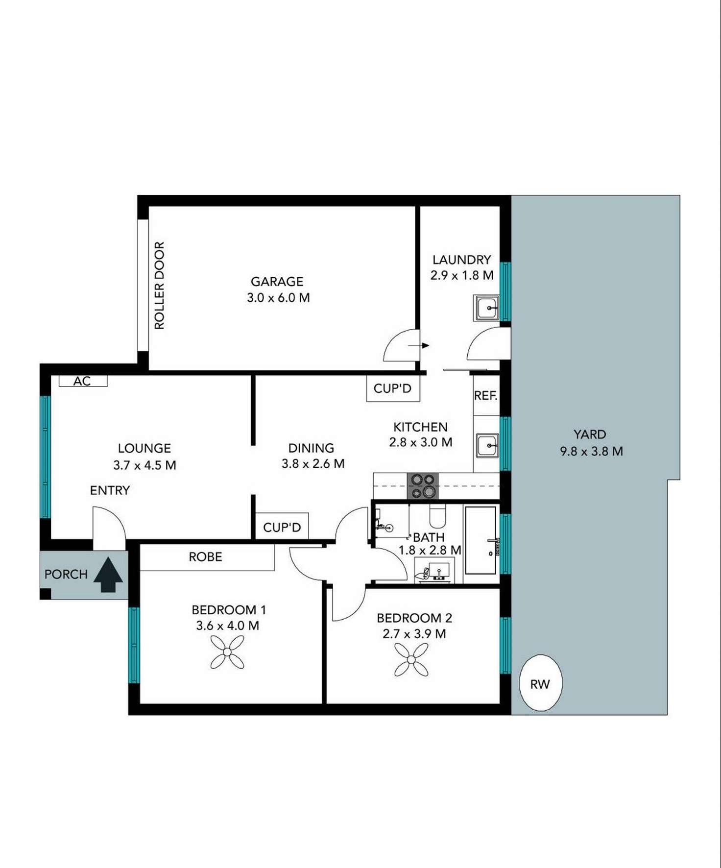 Floorplan of Homely unit listing, 6/131 Diagonal Road, Warradale SA 5046