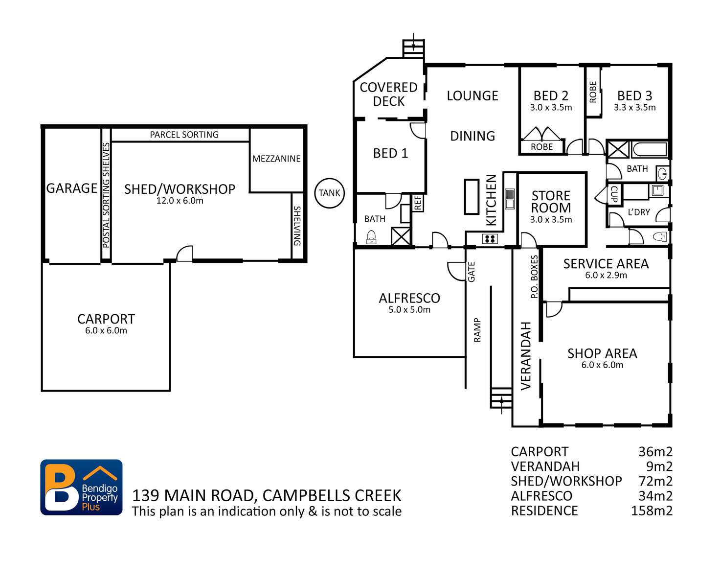 Floorplan of Homely house listing, 139 Main Road, Campbells Creek VIC 3451