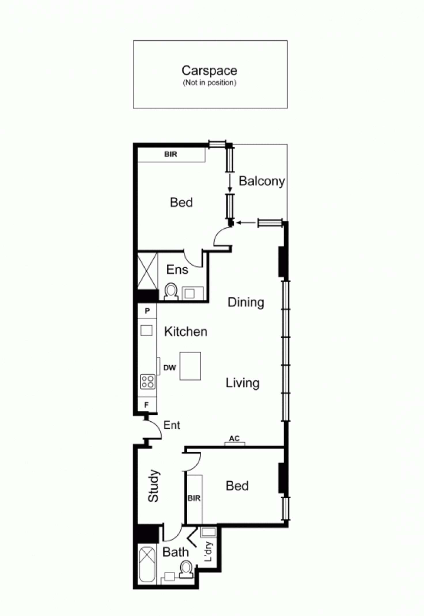 Floorplan of Homely apartment listing, 125/73 River Street, Richmond VIC 3121