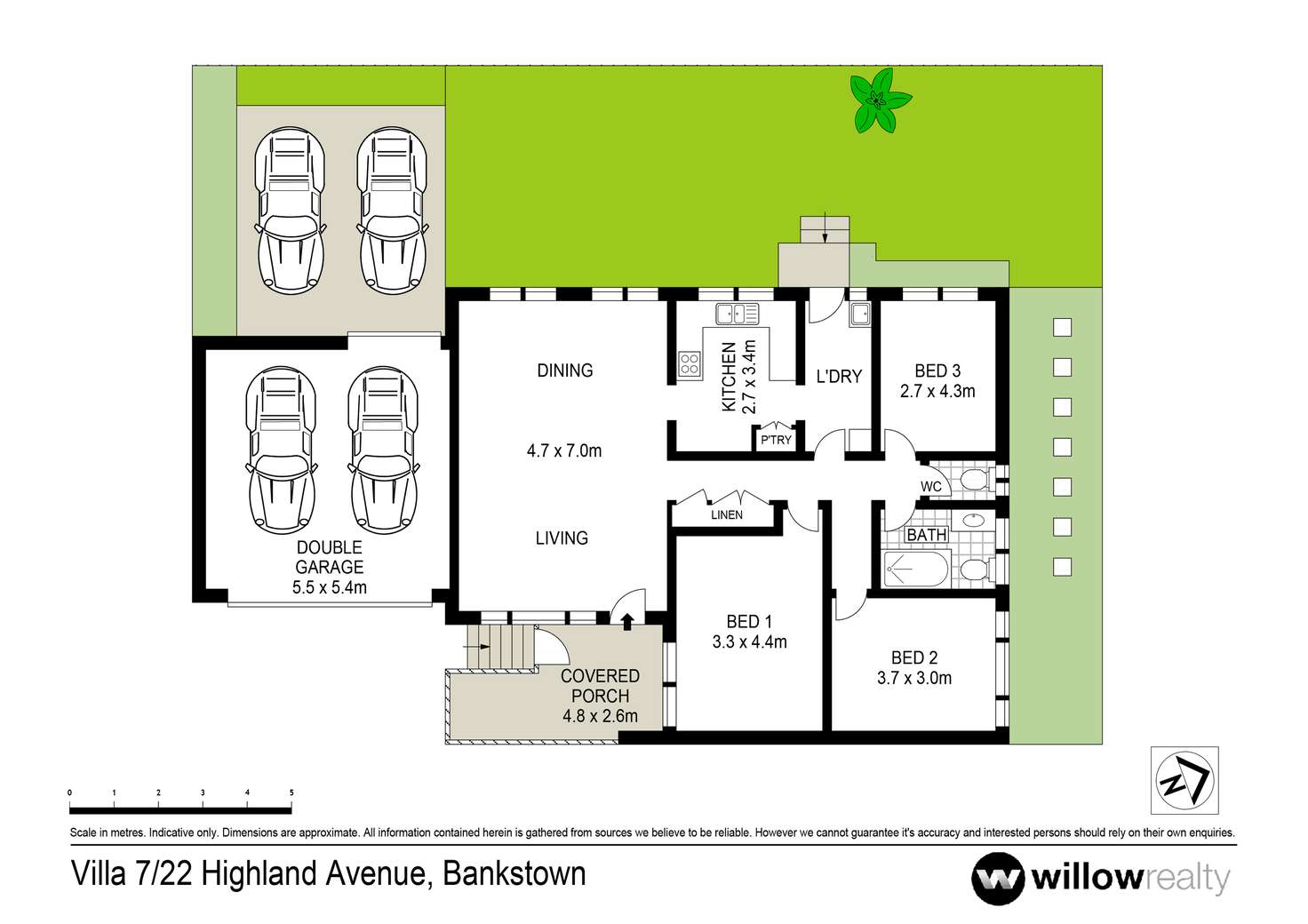 Floorplan of Homely villa listing, 7/22 Highland Avenue, Bankstown NSW 2200