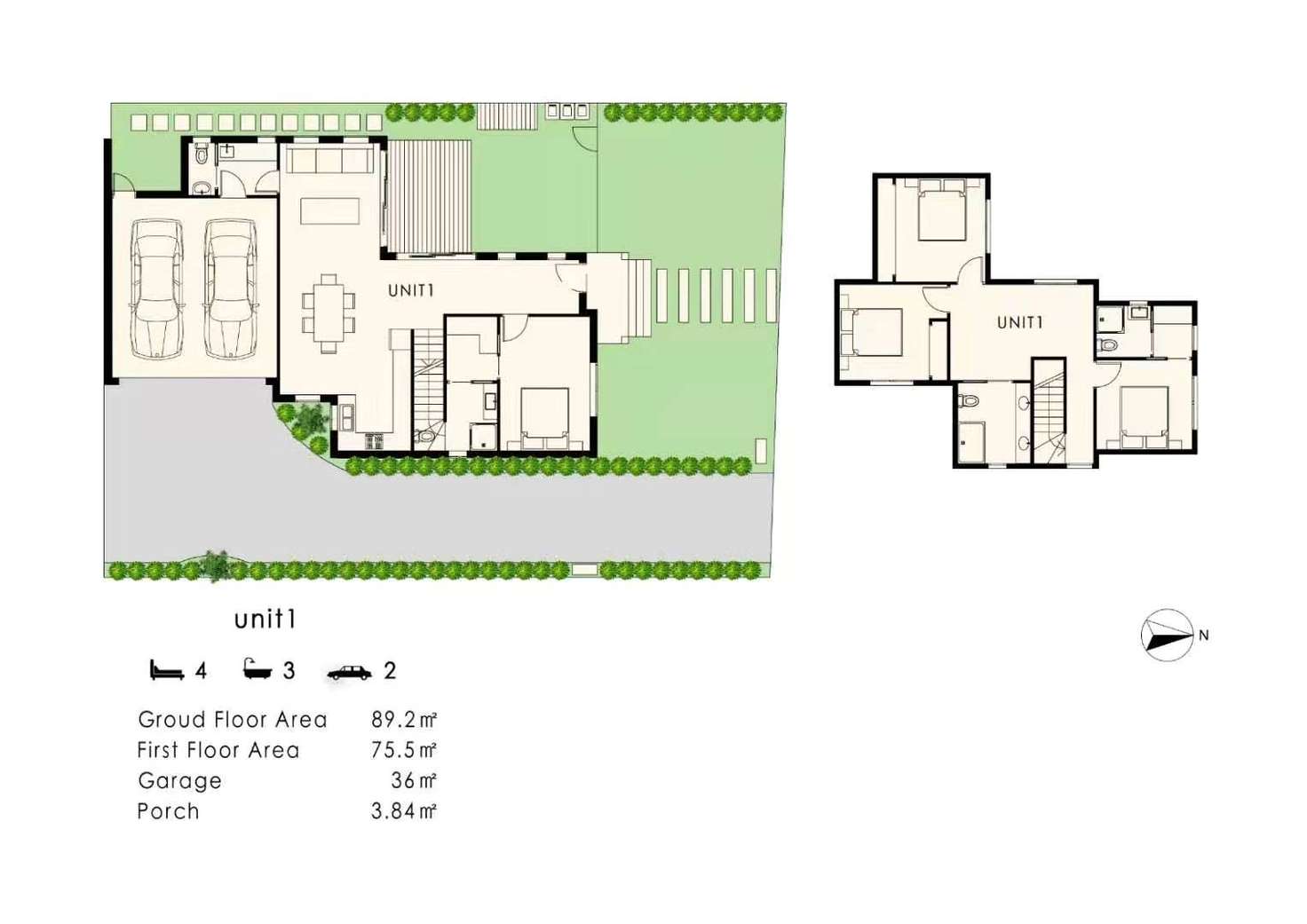 Floorplan of Homely townhouse listing, 1/10 Boxleigh Grove, Box Hill North VIC 3129