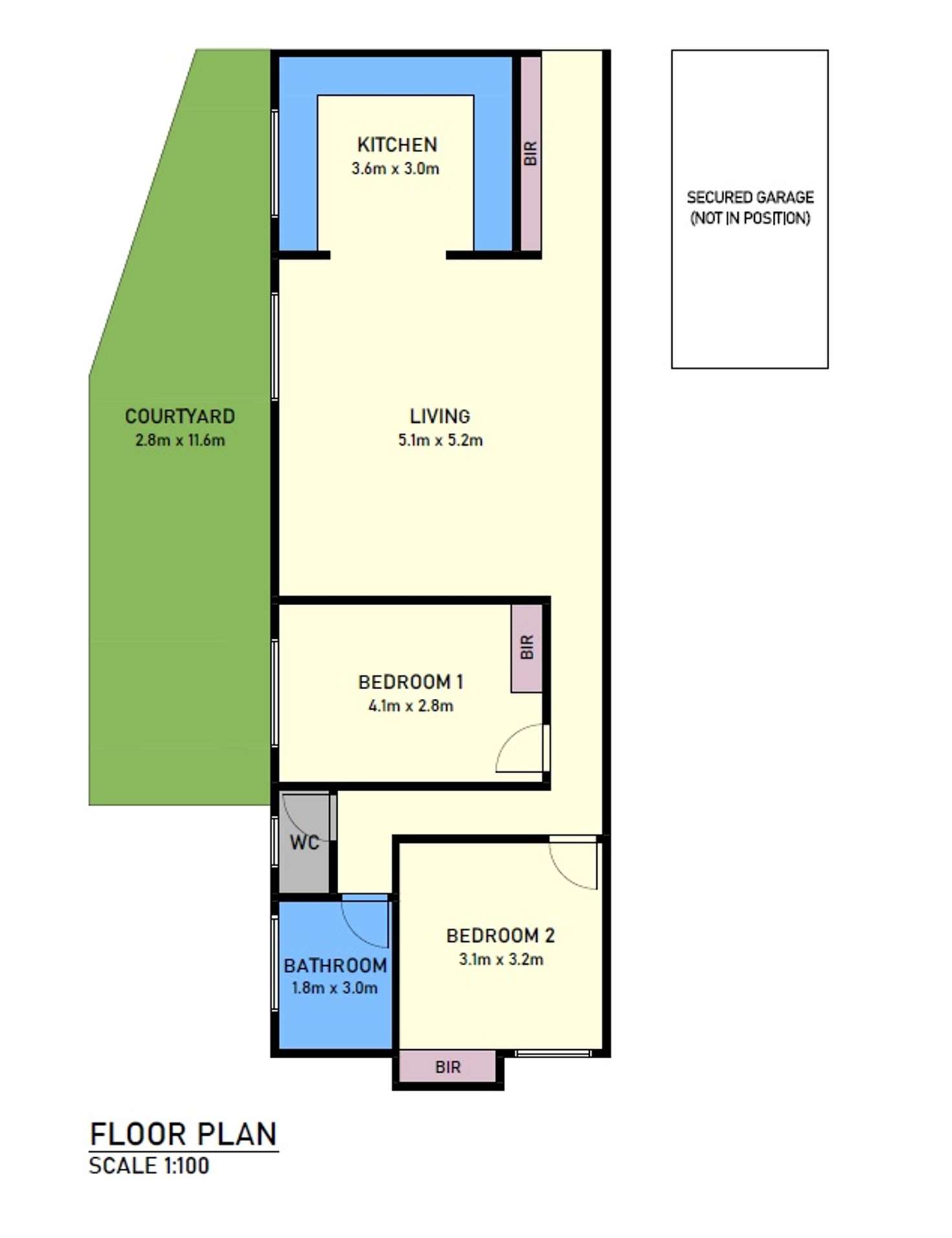 Floorplan of Homely apartment listing, 2/74 Holmes Road, Moonee Ponds VIC 3039