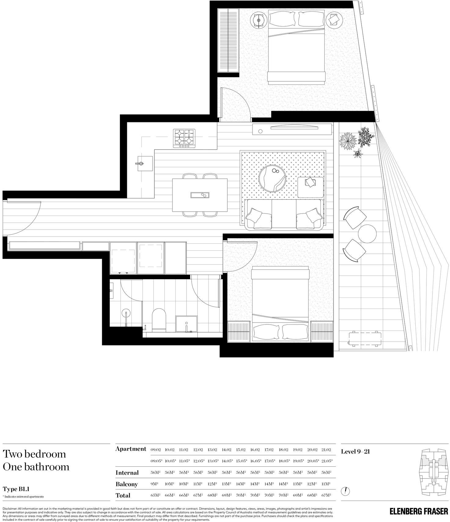 Floorplan of Homely apartment listing, 1505/15 Austin Street, Adelaide SA 5000