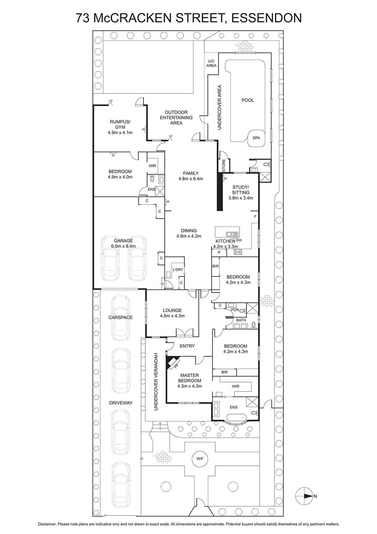 Floorplan of Homely house listing, 73 McCracken Street, Essendon VIC 3040