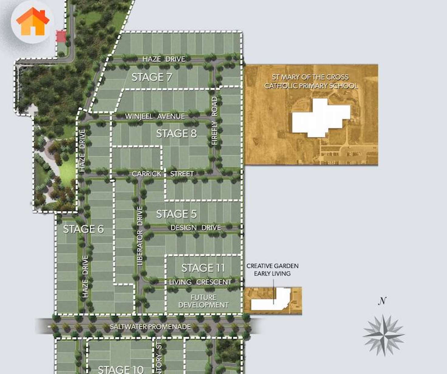 Floorplan of Homely house listing, Catalina at Denman Drive, Point Cook VIC 3030