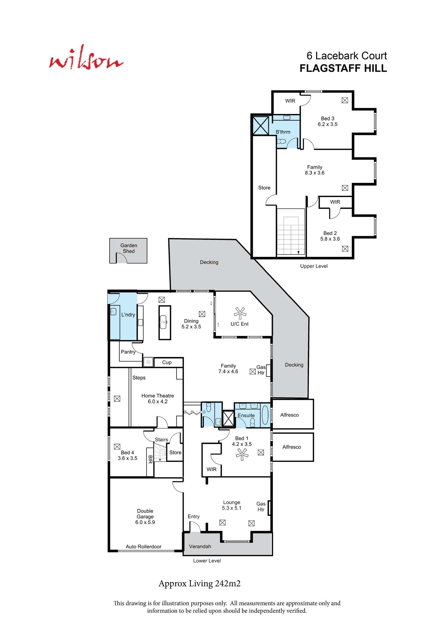 Floorplan of Homely house listing, 6 Lacebark Court, Flagstaff Hill SA 5159