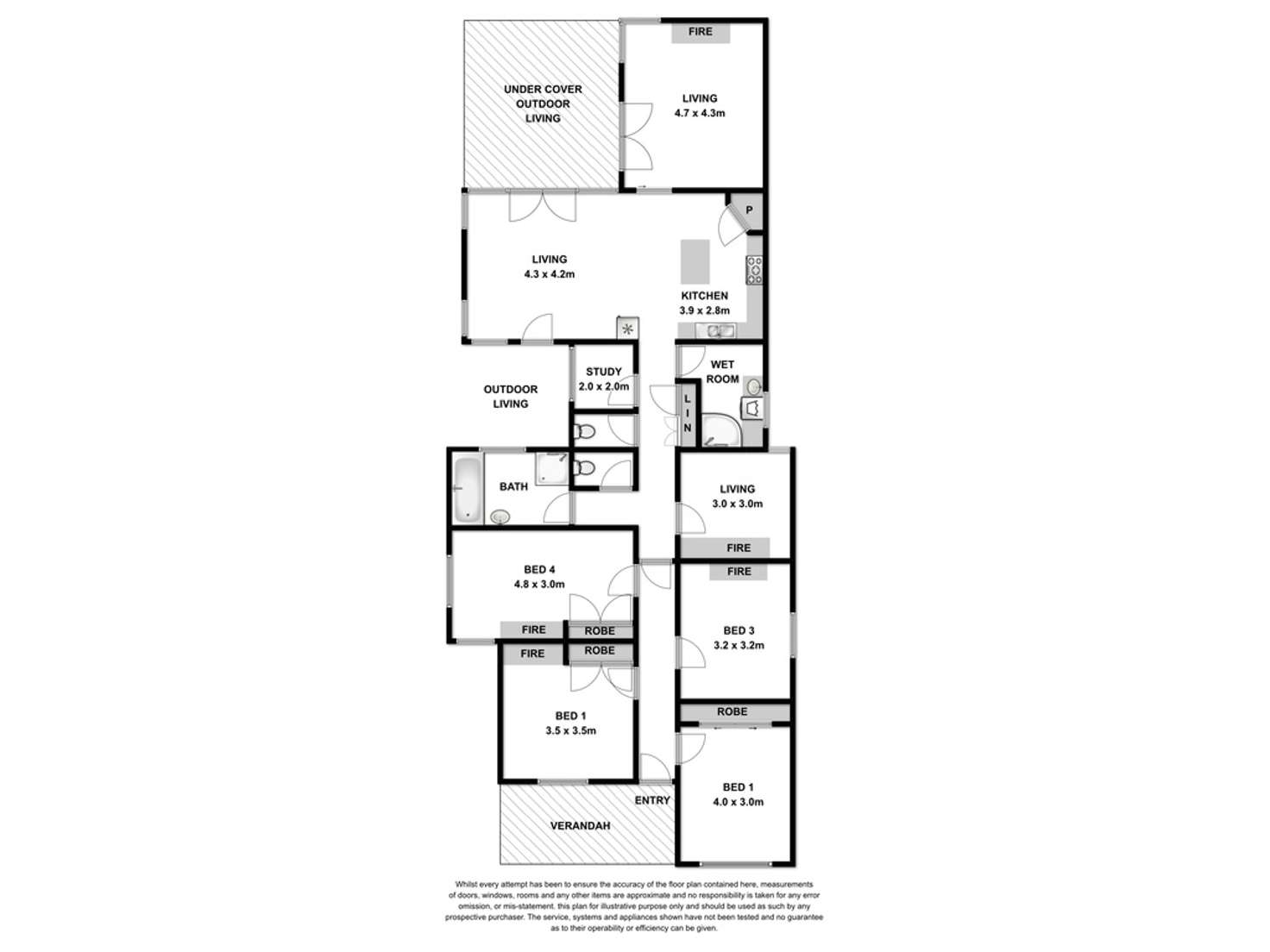 Floorplan of Homely house listing, 17 Barclay Street, Port Fairy VIC 3284