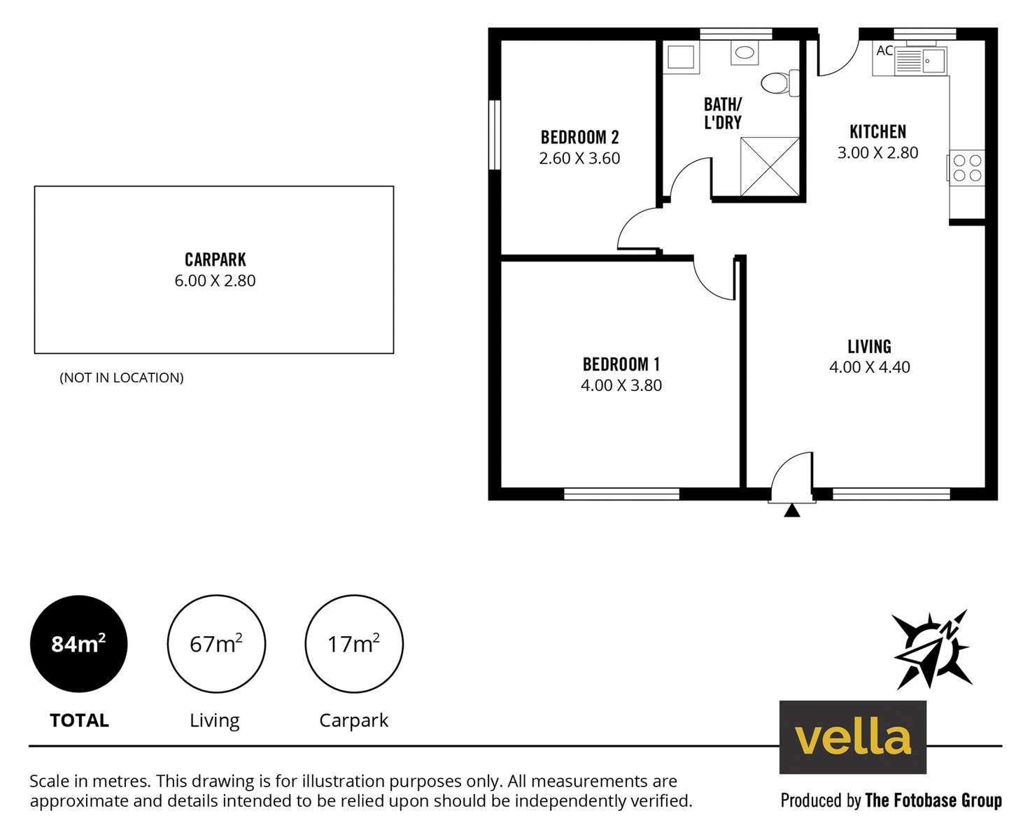 Floorplan of Homely unit listing, 7/6 Wellington Street, Kensington SA 5068