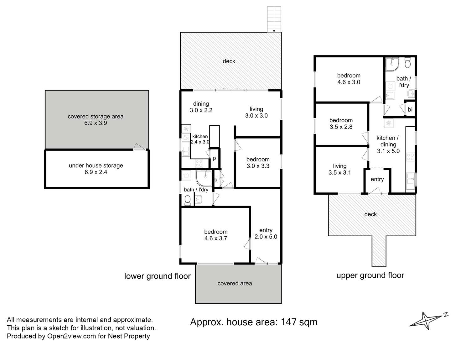 Floorplan of Homely house listing, 56 New Town Road, New Town TAS 7008