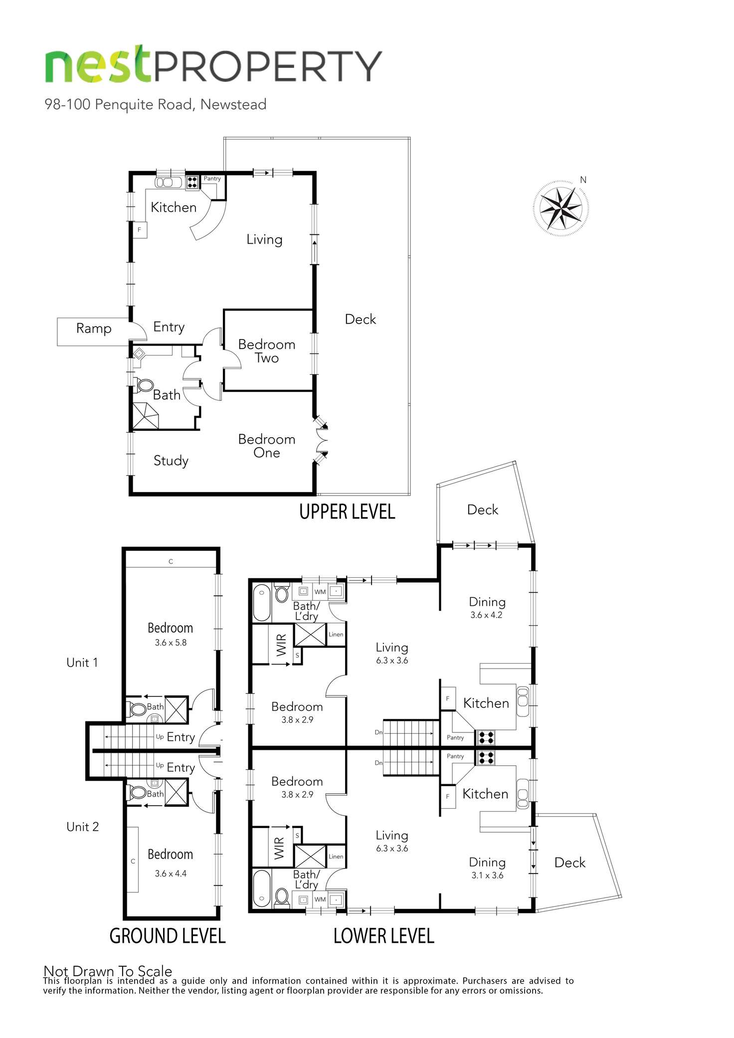 Floorplan of Homely house listing, 98-100 Penquite Road, Newstead TAS 7250