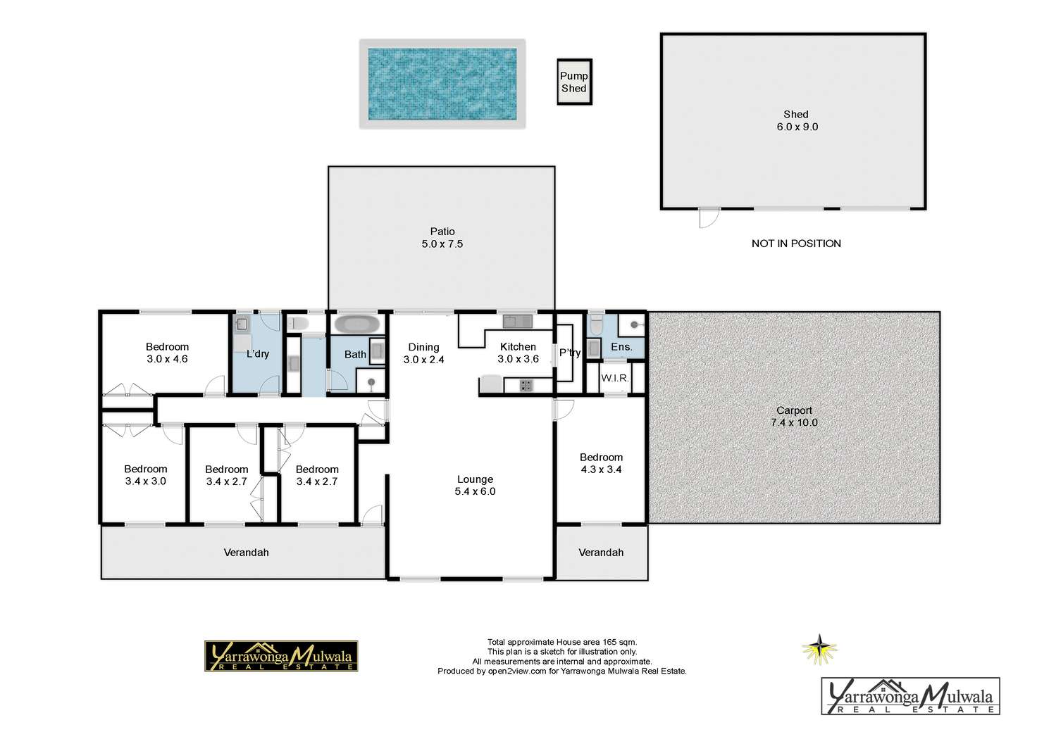 Floorplan of Homely house listing, 3 Sunset Court, Yarrawonga VIC 3730