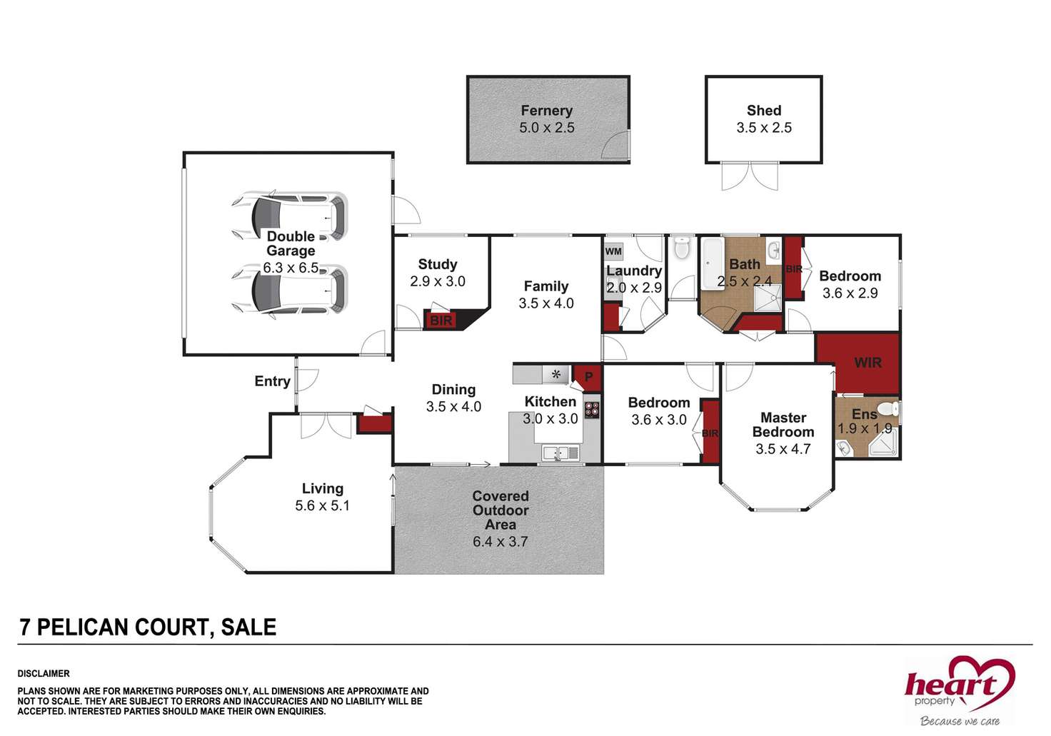 Floorplan of Homely house listing, 7 Pelican Court, Sale VIC 3850