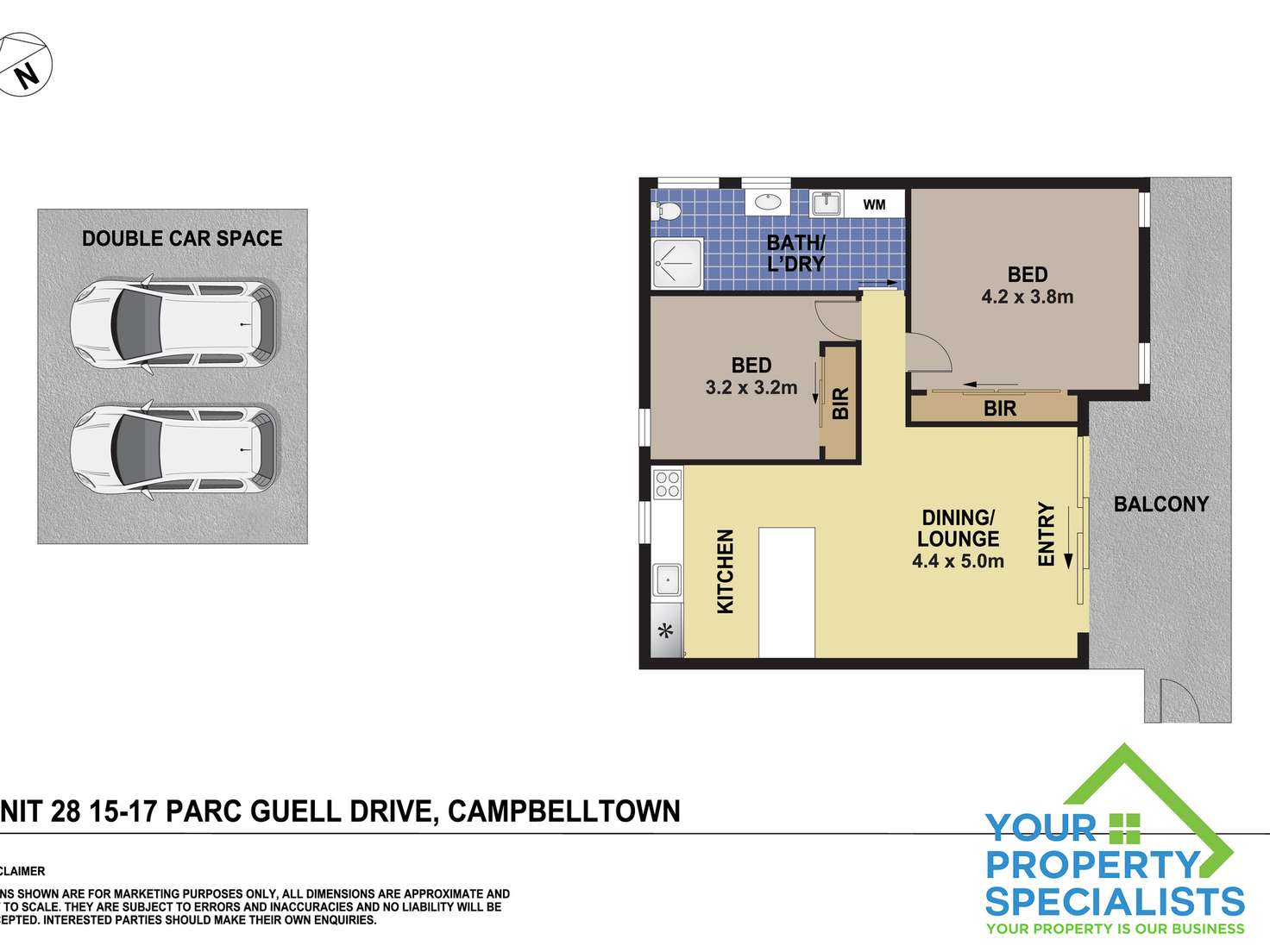 Floorplan of Homely apartment listing, 28/15 Parc Guell Drive, Campbelltown NSW 2560