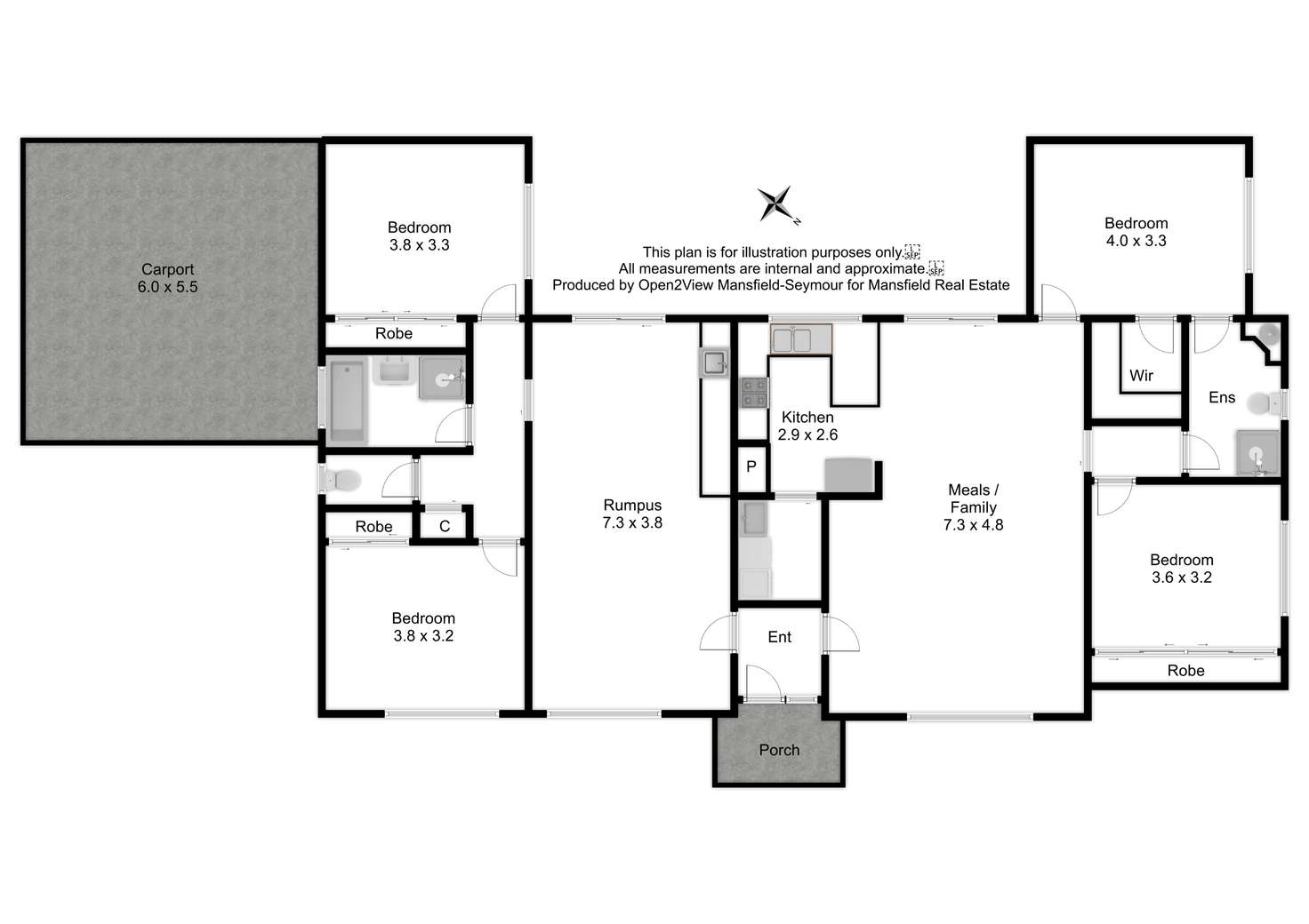 Floorplan of Homely townhouse listing, 5./18 Kidston Parade, Mansfield VIC 3722