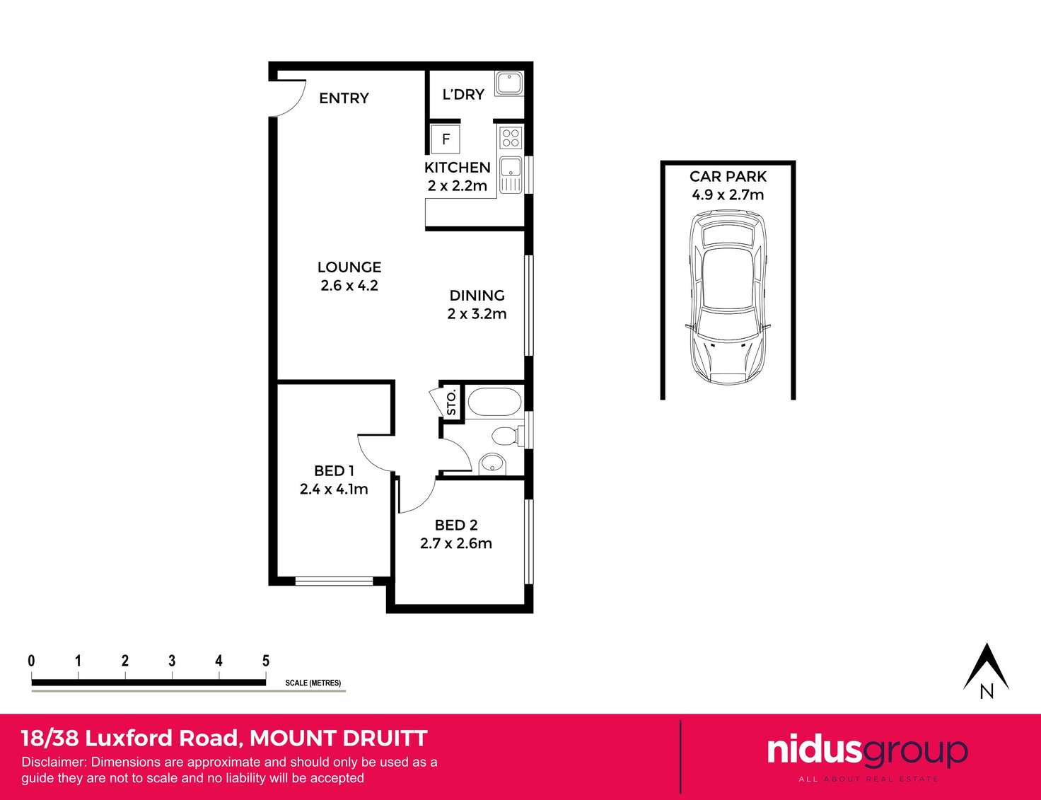 Floorplan of Homely unit listing, 18/38 Luxford Road, Mount Druitt NSW 2770