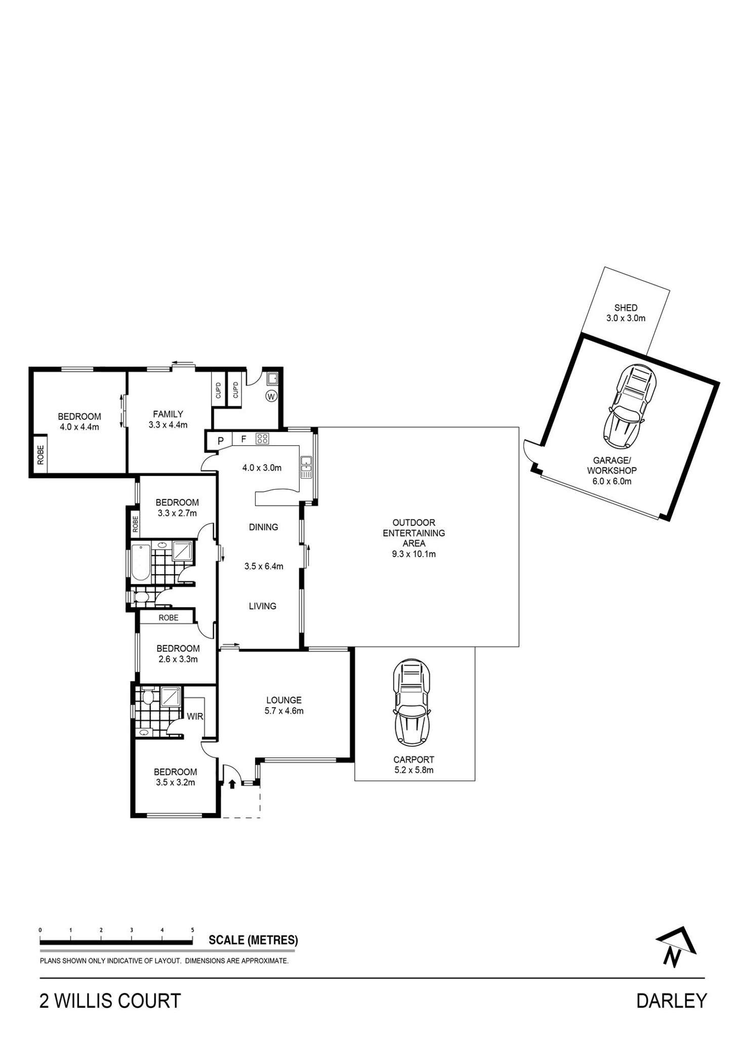 Floorplan of Homely house listing, 2 Willis Court, Darley VIC 3340