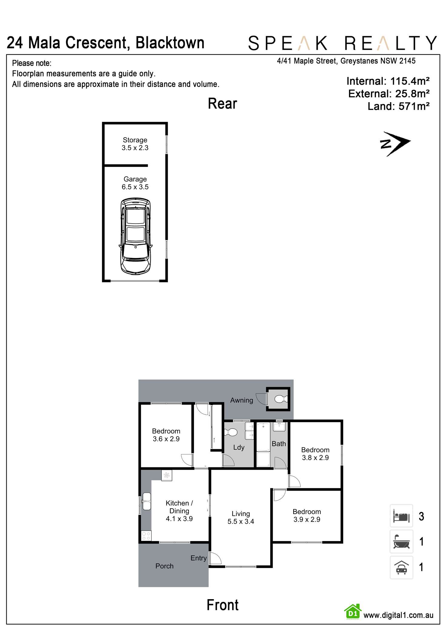 Floorplan of Homely house listing, 24 Mala Crescent, Blacktown NSW 2148