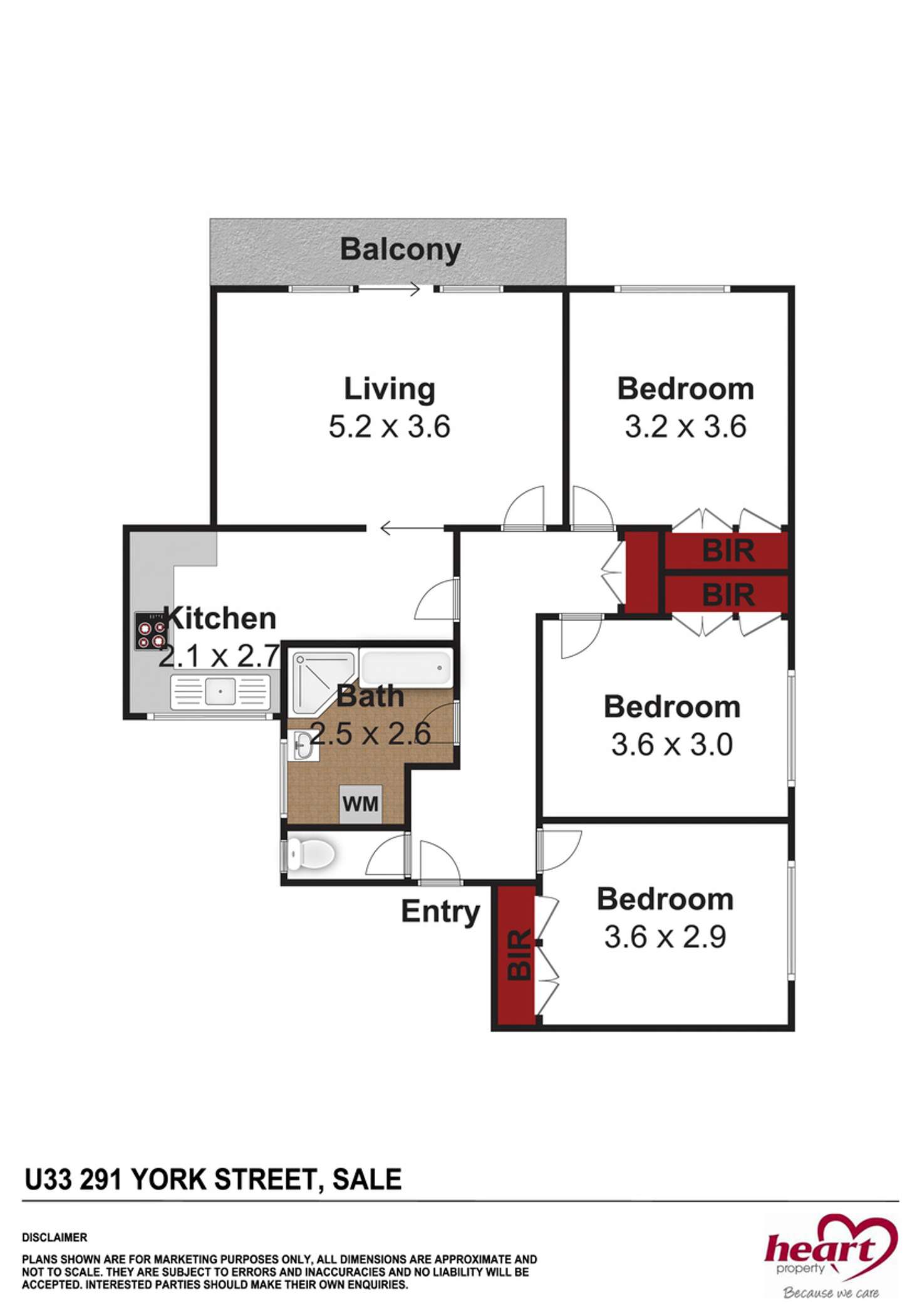 Floorplan of Homely apartment listing, 33/291 York Street, Sale VIC 3850