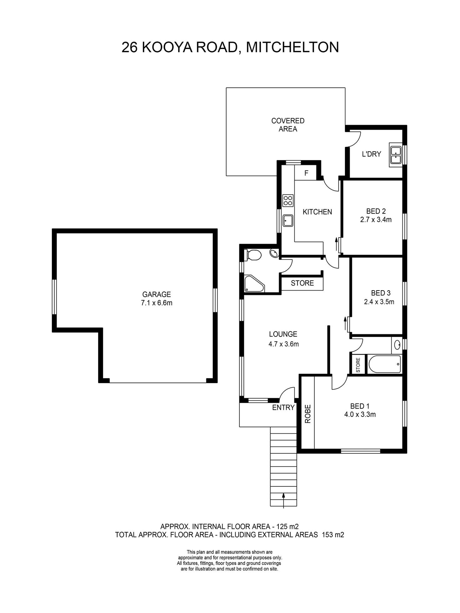 Floorplan of Homely house listing, 26 Kooya Road, Mitchelton QLD 4053