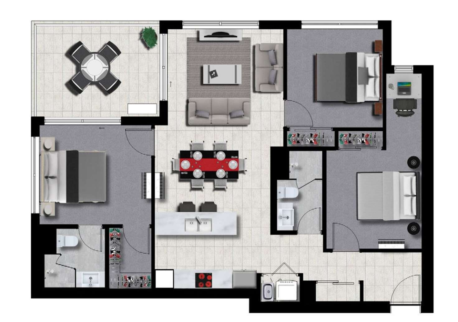 Floorplan of Homely unit listing, 201/39 Khandalla Street, Upper Mount Gravatt QLD 4122