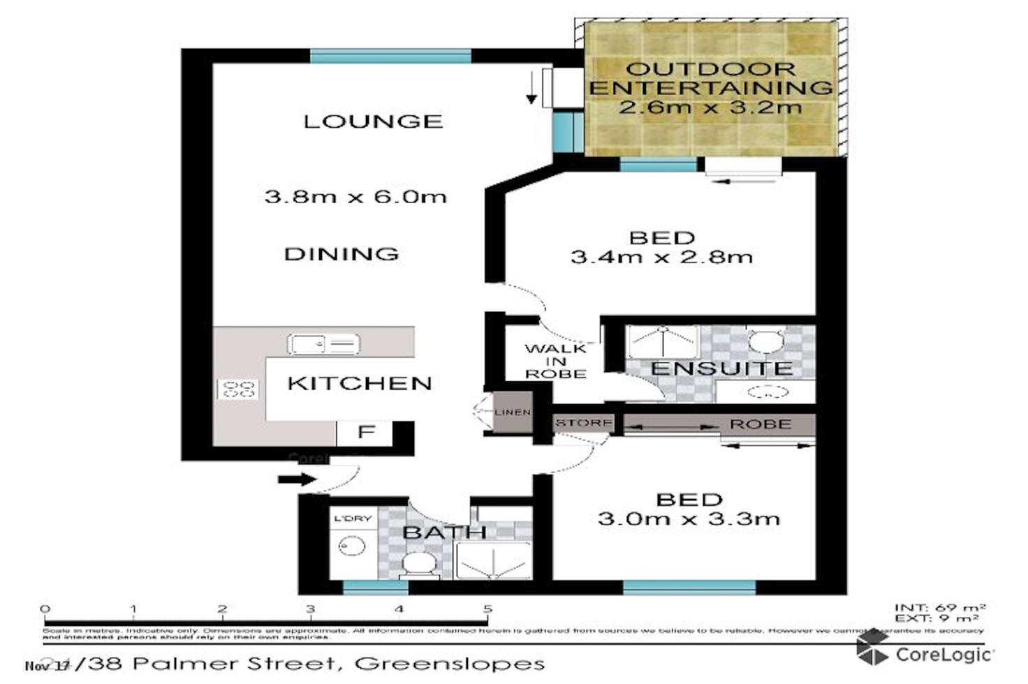 Floorplan of Homely unit listing, 24/38 Palmer Street, Greenslopes QLD 4120