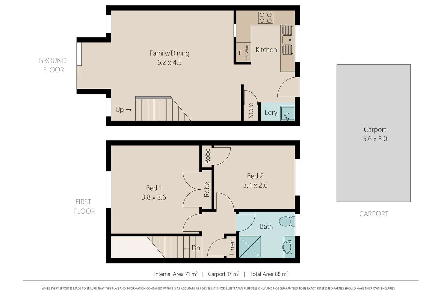 Floorplan of Homely townhouse listing, 19/39 Garfield Road, Woodridge QLD 4114