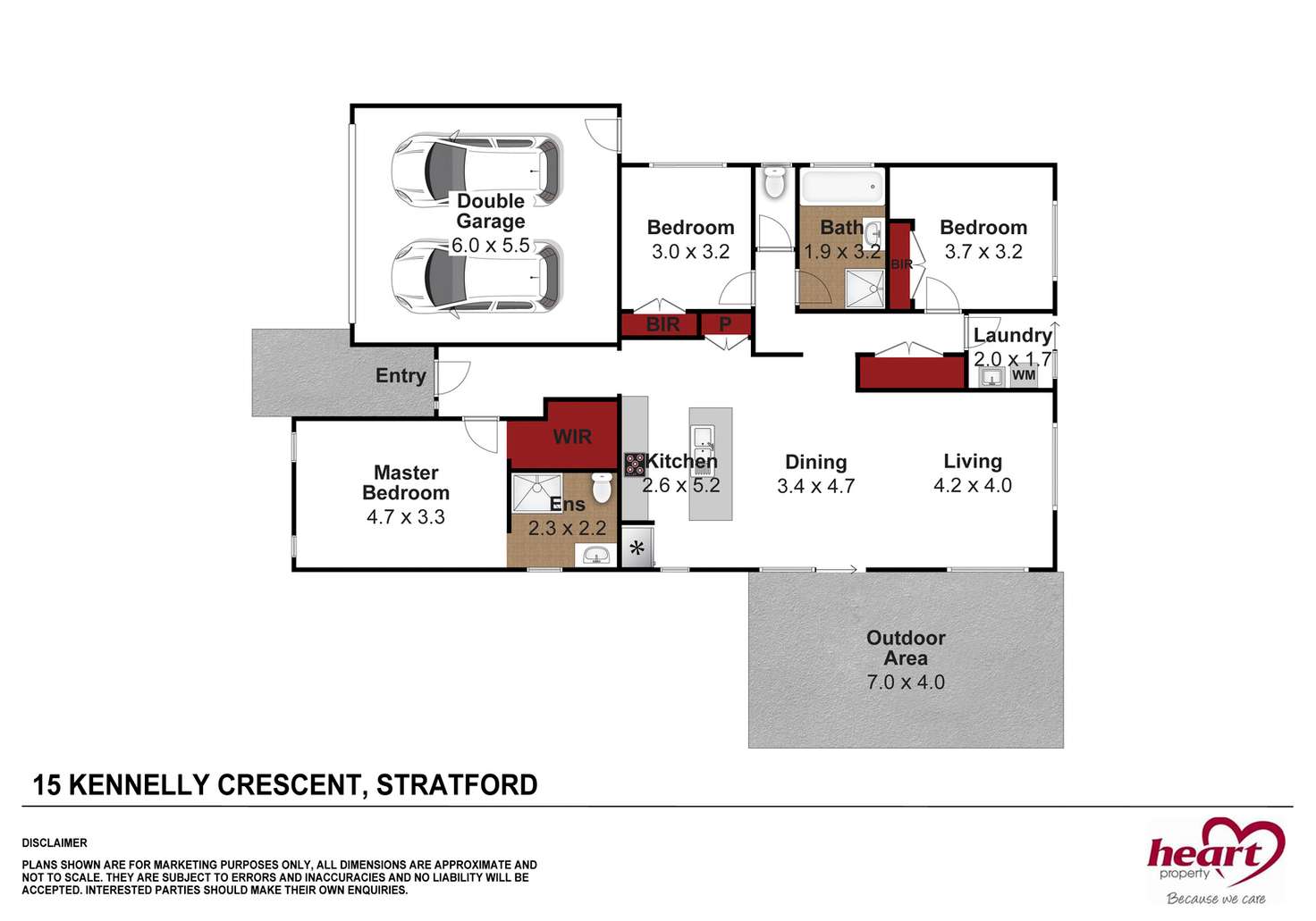 Floorplan of Homely house listing, 15 Kennelly Crescent, Stratford VIC 3862