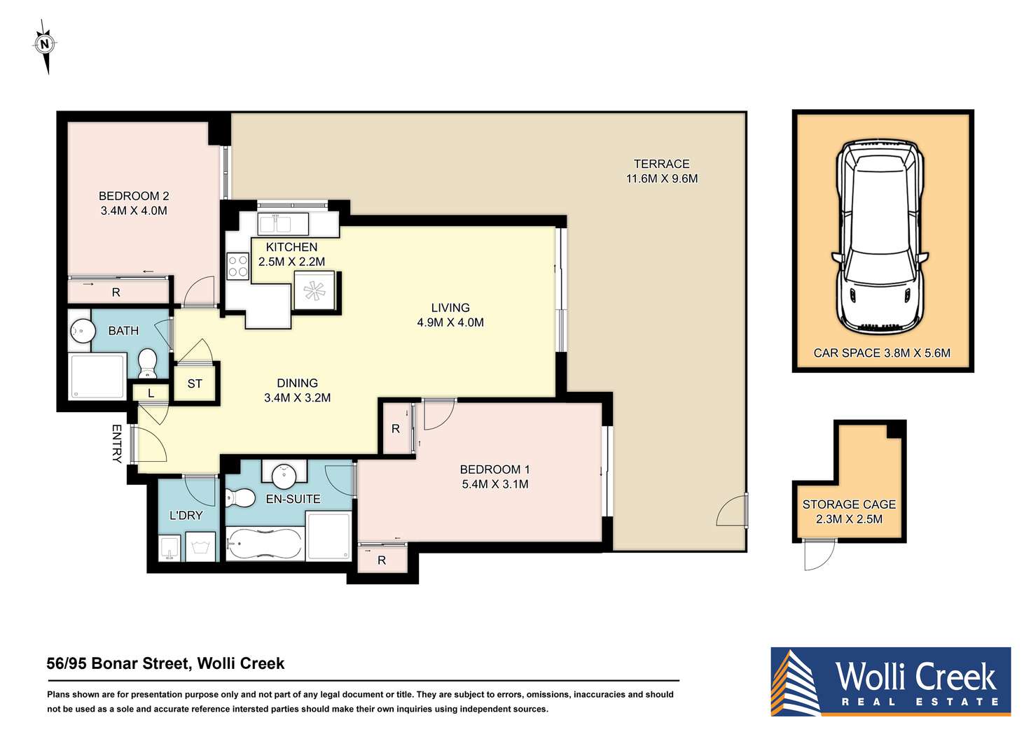 Floorplan of Homely apartment listing, 56/95 Bonar Street, Wolli Creek NSW 2205
