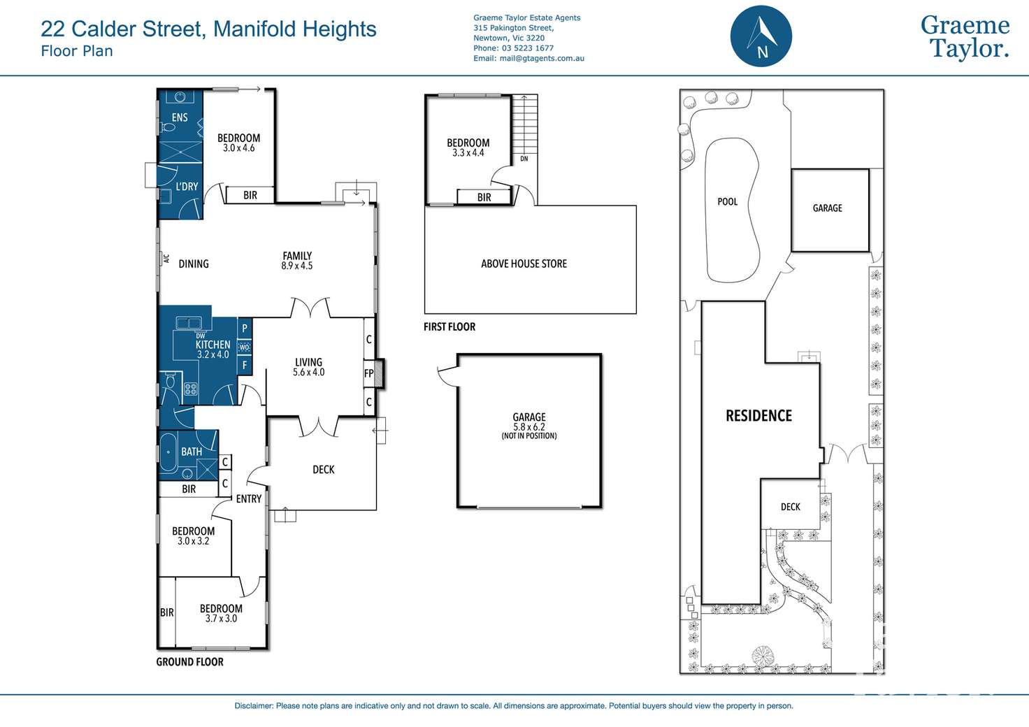 Floorplan of Homely house listing, 22 Calder Street, Manifold Heights VIC 3218