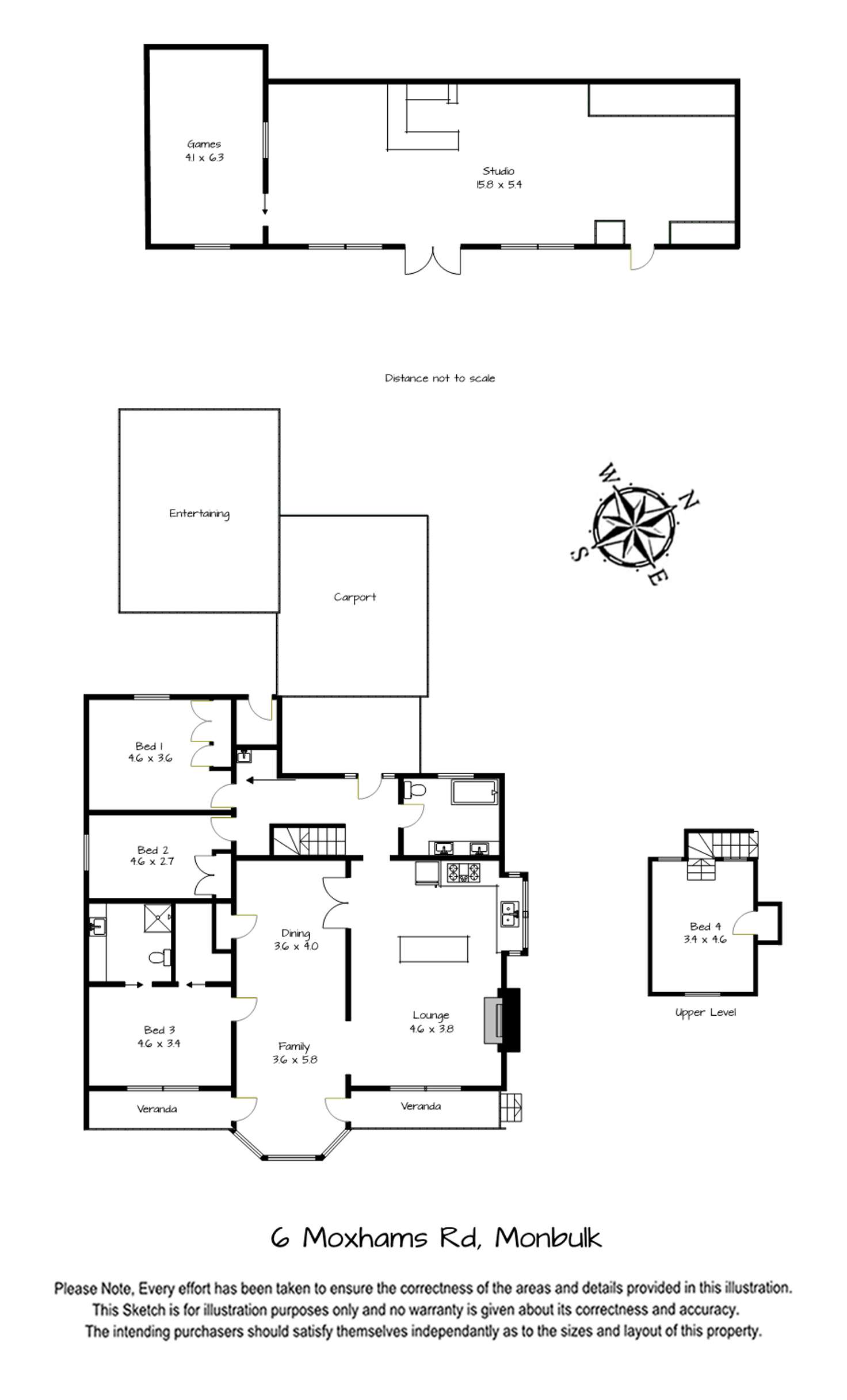 Floorplan of Homely house listing, 6 Moxhams Road, Monbulk VIC 3793