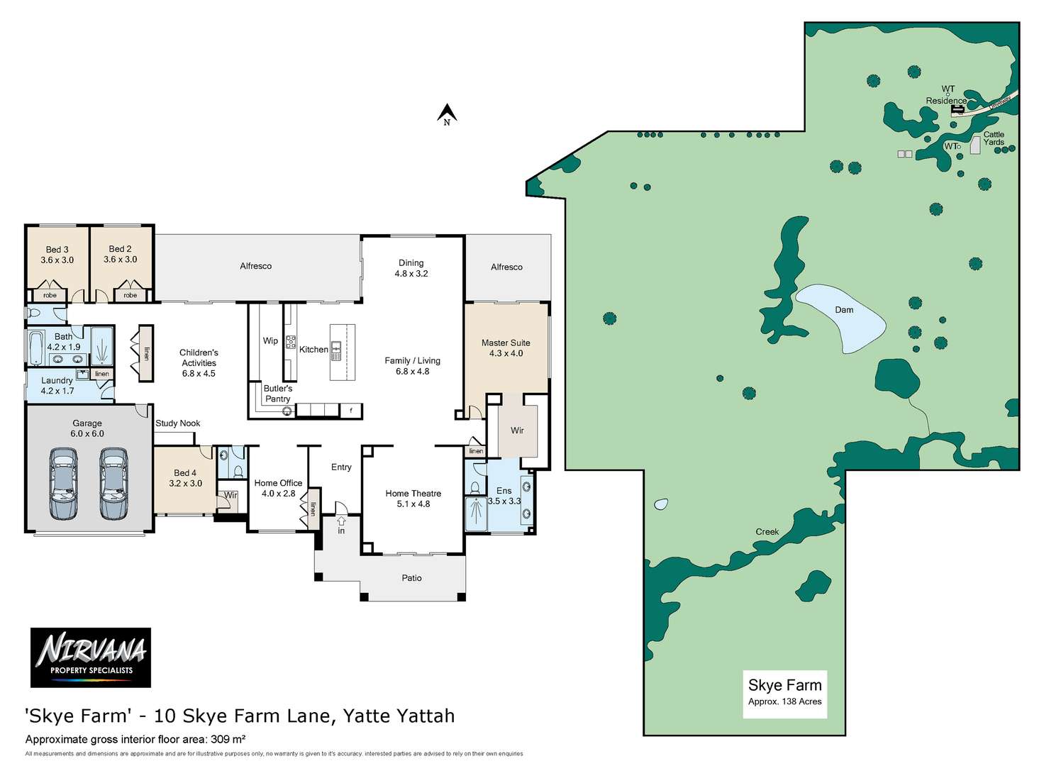 Floorplan of Homely lifestyle listing, 10 Skye Farm  Lane, Yatte Yattah NSW 2539