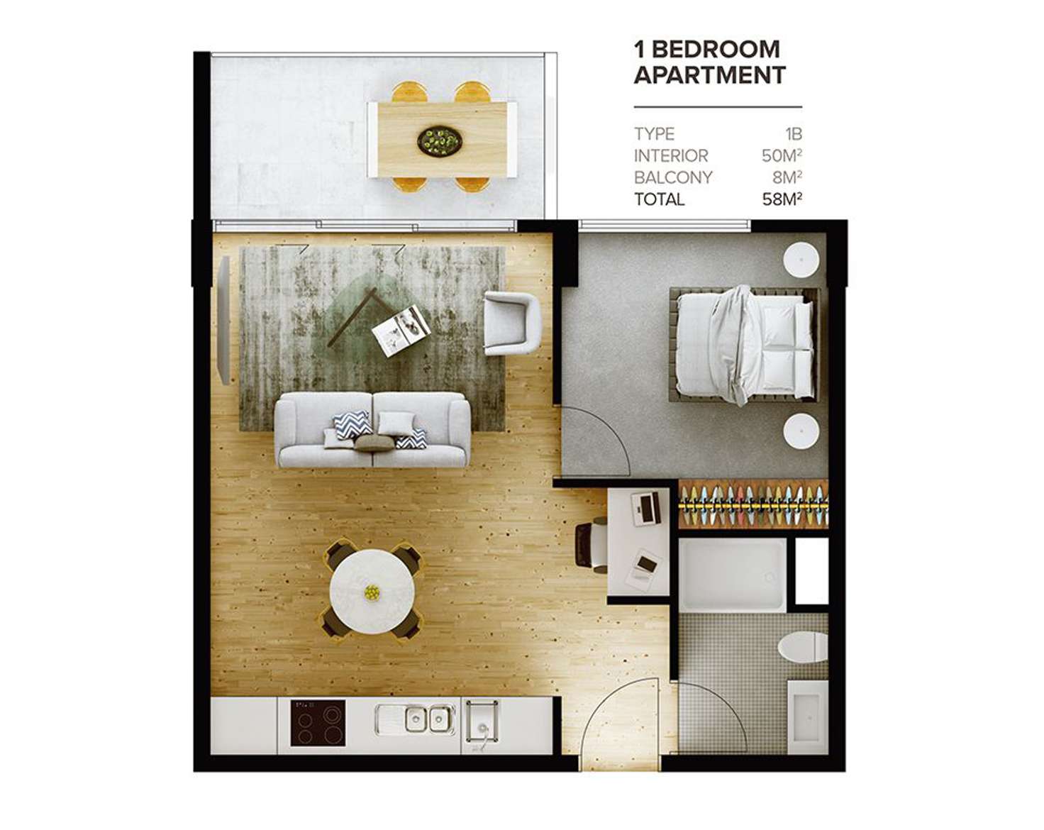 Floorplan of Homely apartment listing, 1008/156 Wright Street, Adelaide SA 5000