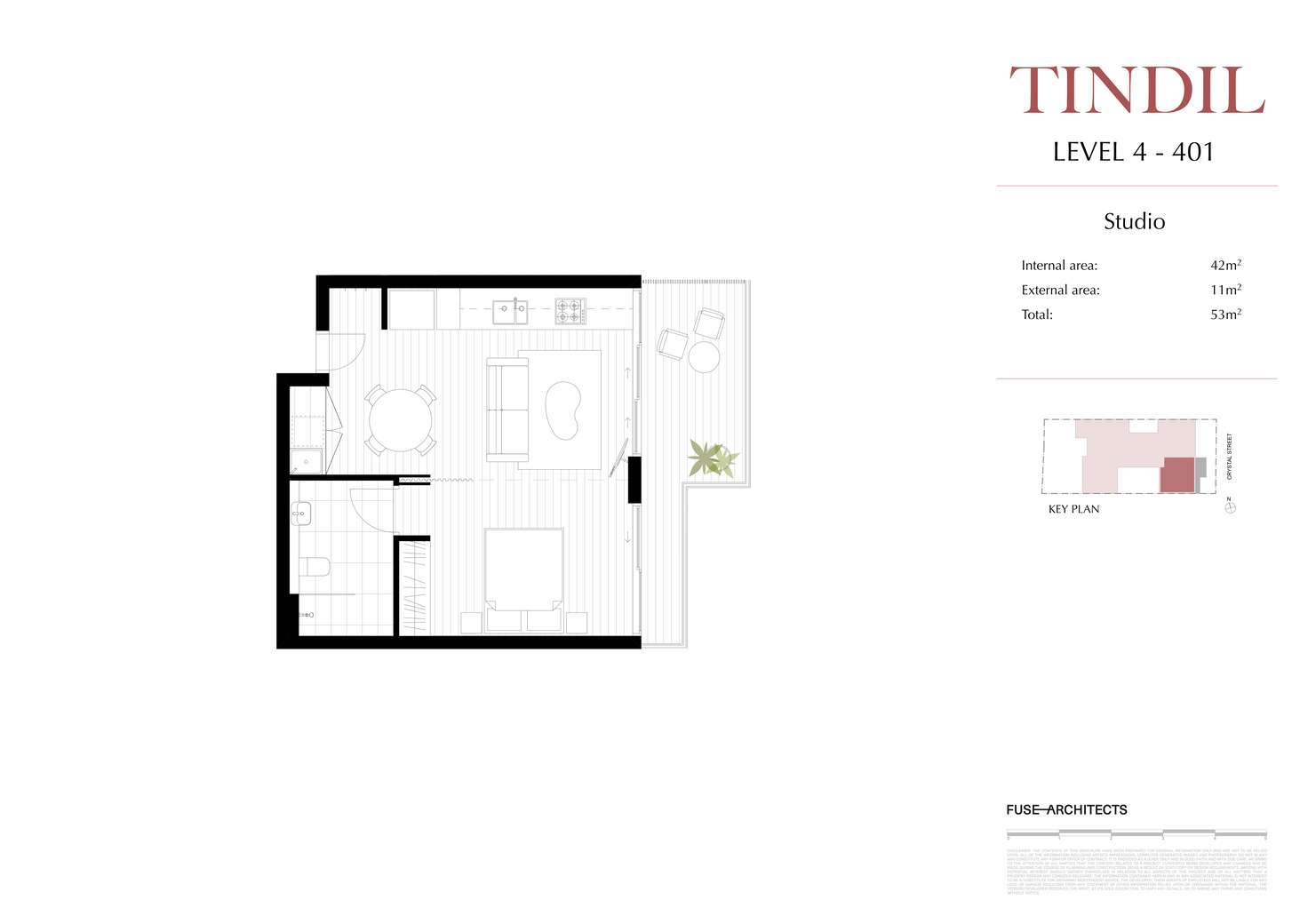 Floorplan of Homely apartment listing, 401/122 Crystal Street, Petersham NSW 2049