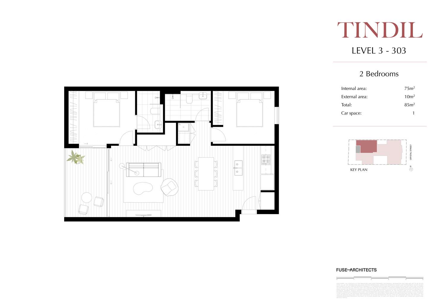 Floorplan of Homely apartment listing, 303/122 Crystal Street, Petersham NSW 2049