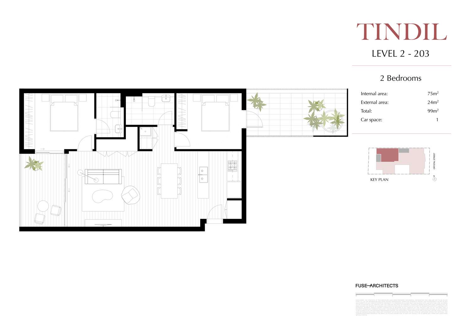 Floorplan of Homely apartment listing, 203/122 Crystal Street, Petersham NSW 2049