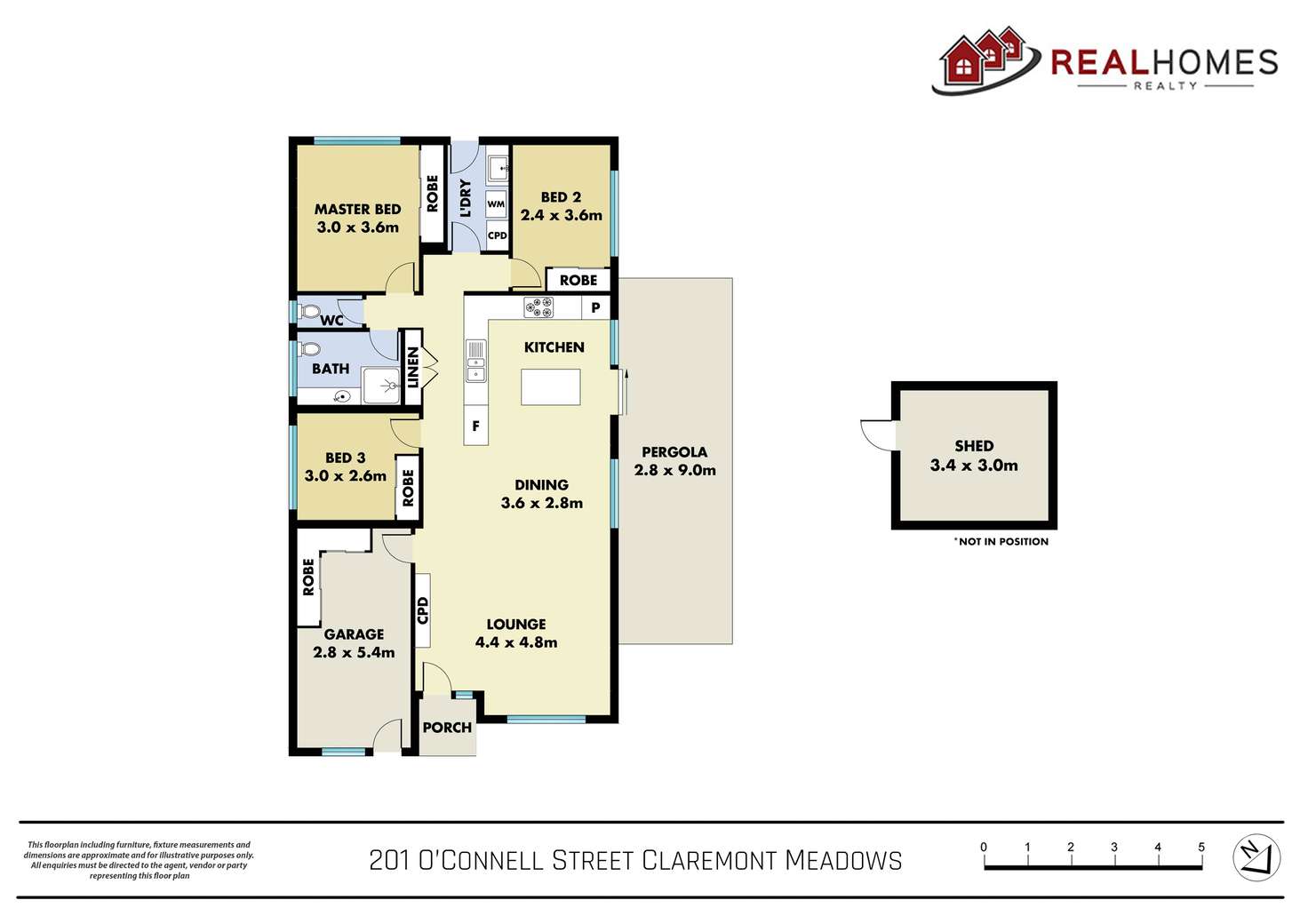 Floorplan of Homely house listing, 201 O'Connell Street, Claremont Meadows NSW 2747