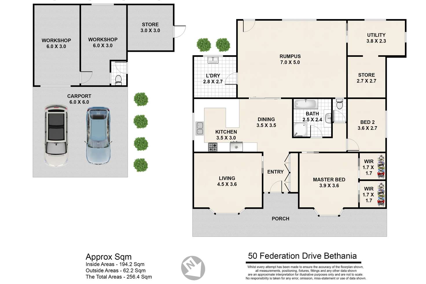 Floorplan of Homely house listing, 50 Federation Drive, Bethania QLD 4205